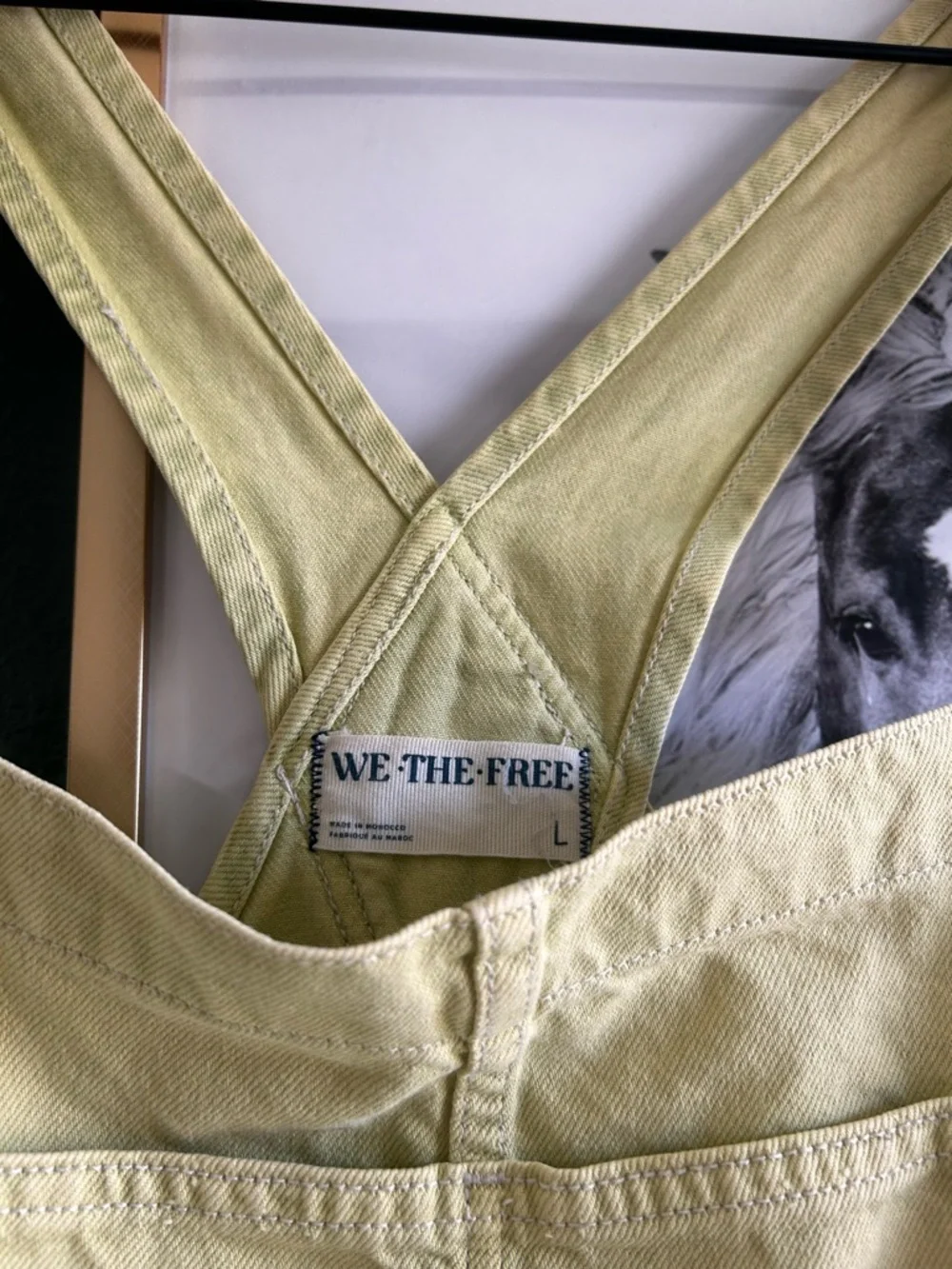 Free People Ziggy Denim Lime Green Short Overalls - Picture 5 of 8